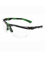 UNIVET Schutzbrille 5X1-03-00, klar, grün/schwarz